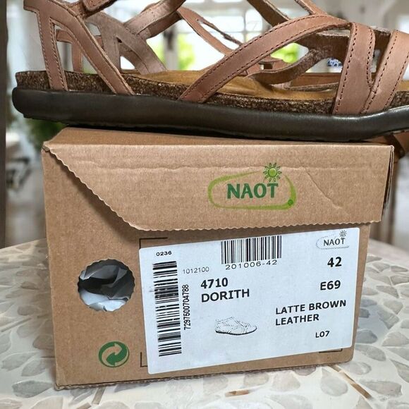 NEW Naot Dorith Supportive Leather Strappy Sandals Flats Women’s Size 42 US 11 - Picture 13 of 14